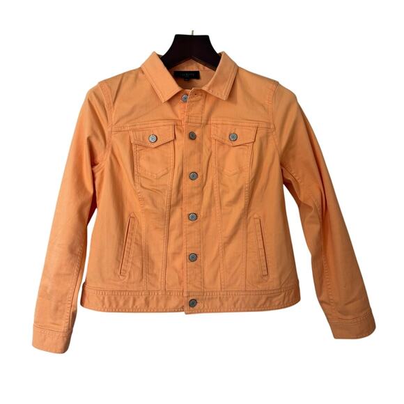 Talbots Jackets & Blazers - Talbots Petite Light Orange Denim Jacket Size LP